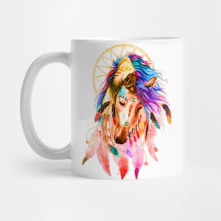 Native Horse With Dreamcatcher Mug